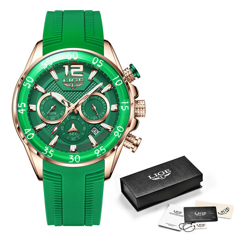 Montre pour Homme, Étanche et Multifonctions Quartz